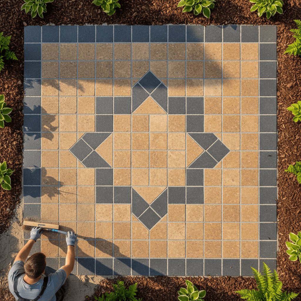 Patio installation and hardscape work