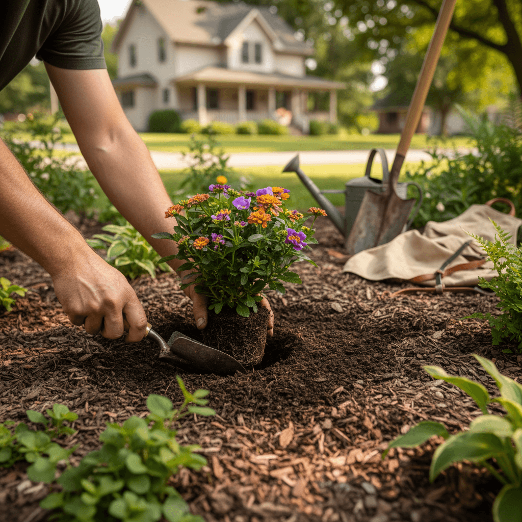 Expert garden planting and design work